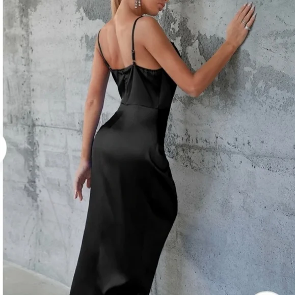 LAST 1 MEDIUM Black Licorice Elegant/Formal Dress - Picture 4 of 6